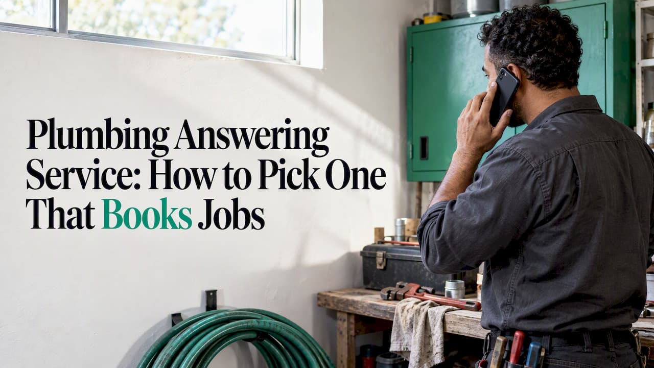 Plumbing Answering Service: How to Pick One That Books Jobs